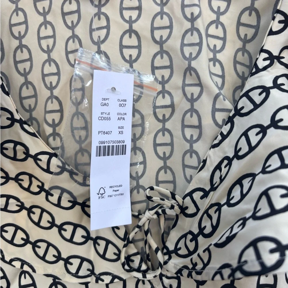 J Crew Goldie Top in Chain Print NWT